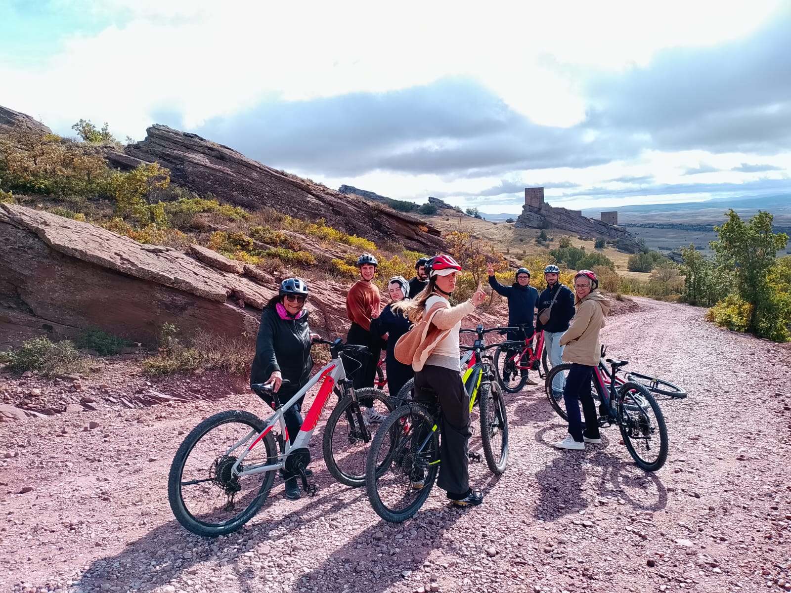 ruta con bicicletas eléctricas Alto Tajo